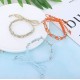 6 Pcs Summer Beach Surfer Anklet Bracelets For Women Men Adjustable Handmade Braided Rope Charms Boho String Bracelets